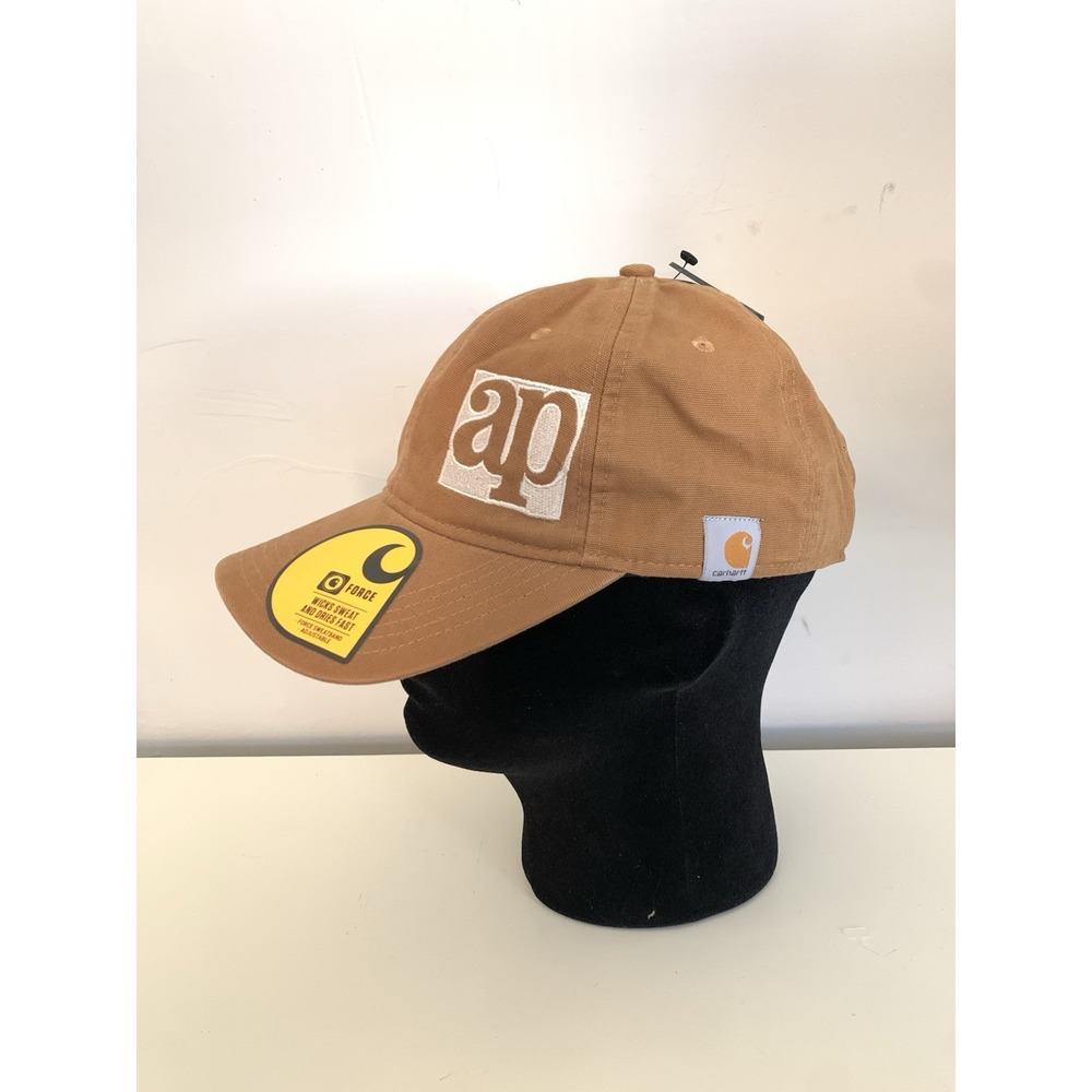 Carhartt Odessa Hat Brown Canvas Adjustable Cap AP Embroidered Logo Force
